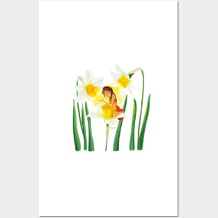 Daffodil Girl Posters and Art